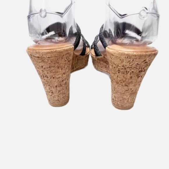 Italian Shoemakers Contesa Wedged Sandals Size 7 - Picture 5 of 6